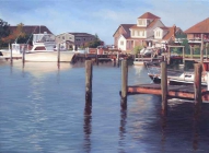 David Nance Atlantic Marina oil on canvas painting seascapes coastal