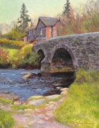 David Nance Badger's Holt Bridge oil on canvas still life painting david nance landscape