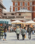 David Nance Covent Garden Market oil on canvas still life painting david nance