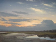 David Nance Evening Tide oil on canvas clouds sunsets painting