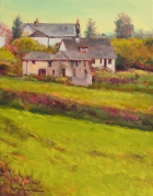 David Nance Jubilee Cottages oil on canvas landscapes painting still life david nance